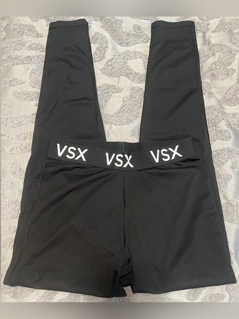 Victoria’s Secret VSX The Plater Black Leggings with Black Waistband Medium